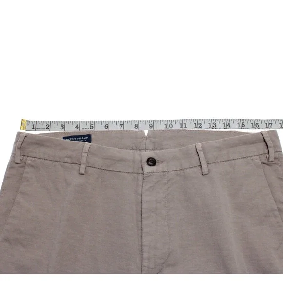 Peter Millar NWT Chinos / Casual Pants Size 34 US Tailored Fit Somerset in Beige